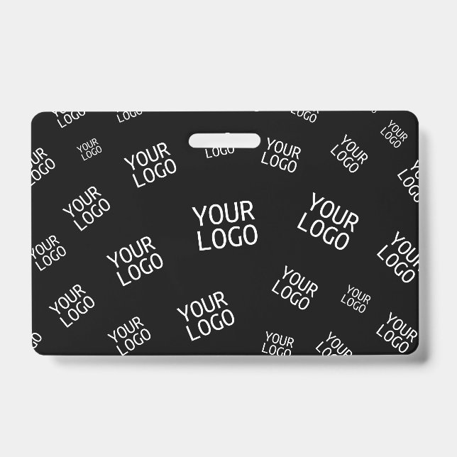 Your Design, Photo or Business Logo Randomly Tiled Badge (Front)
