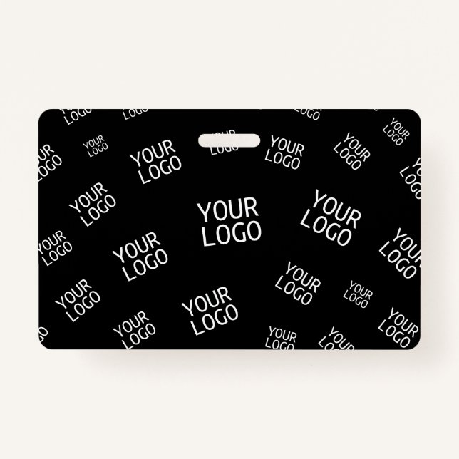 Your Design, Photo or Business Logo Randomly Tiled Badge (Front)