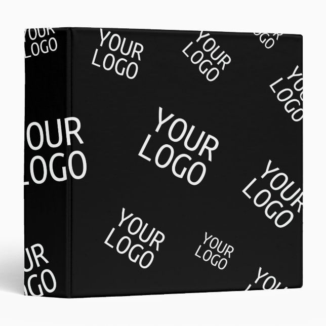 Your Design, Photo or Business Logo Randomly Tiled Binder (Front/Spine)