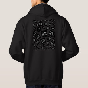 Your Design, Photo or Business Logo Randomly Tiled Hoodie