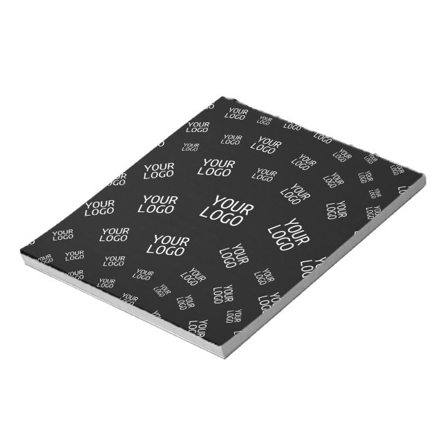 Your Design, Photo or Business Logo Randomly Tiled Notepad (Rotated)