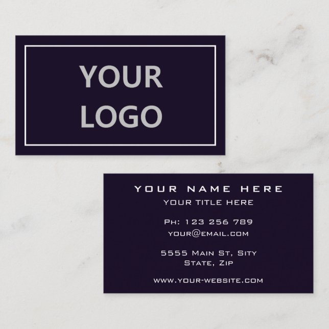 Your Design Promotional Business Cards Example (Front/Back)