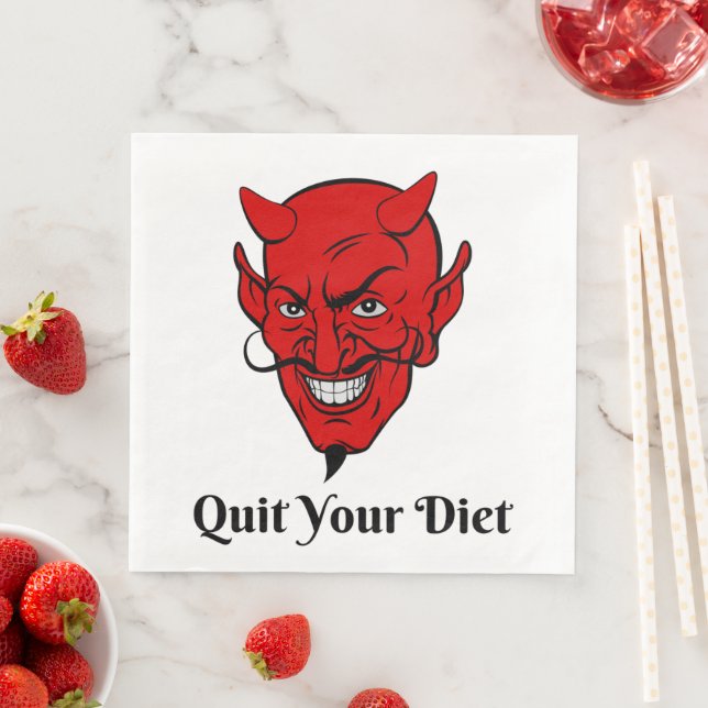 Your Diet Devil Satan Napkin (Insitu)