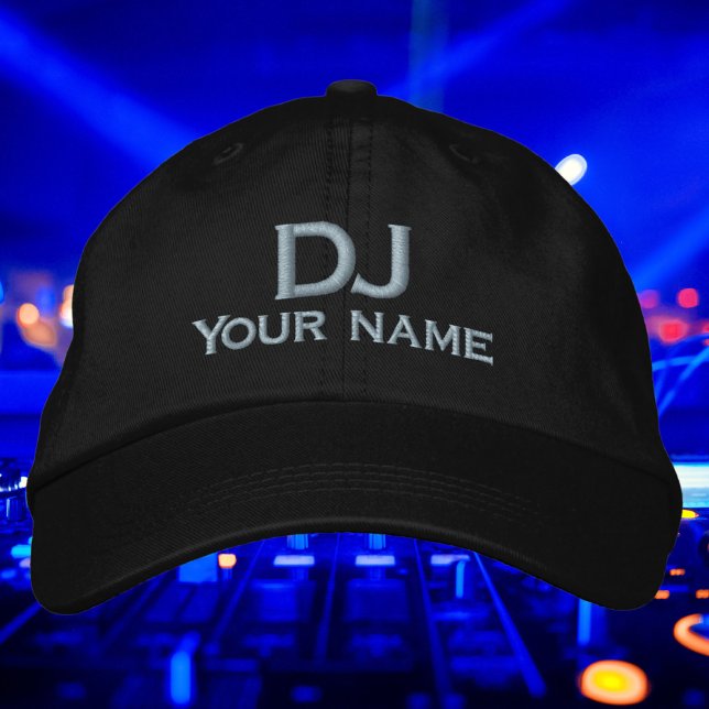 Your DJ name cap outfit clothing Embroidered Hat (Creator Uploaded)
