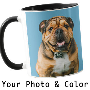 Your Dog Photo Custom Colour Cute Gift Mom Dad Mug