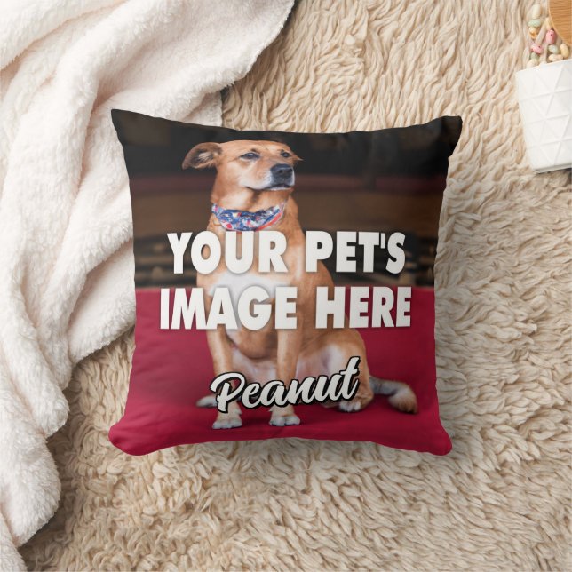 Your Dog Photo Throw Pillow (Blanket)