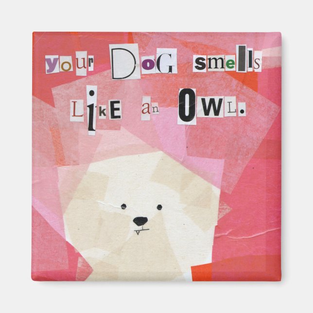 Your Dog Smells Like an Owl Magnet (Front)