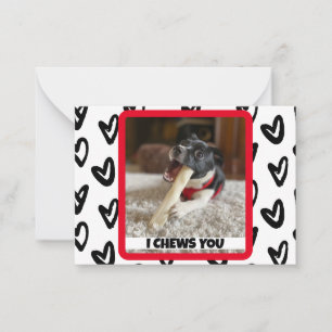 Your Dog's Photo Funny and Cute School Note Card