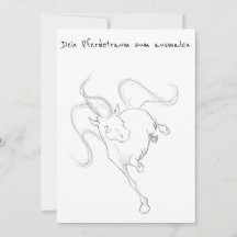 Your dream horse to paint, birthday card