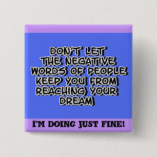 Your Dreams_Button 2 Inch Square Button
