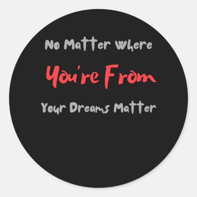 Your Dreams Sticker  (Front)