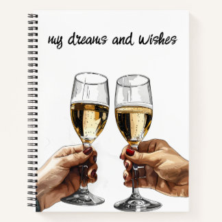 Your Dreams with 'My Wishes' Spiral Notebook