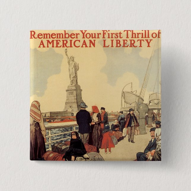 "Your Duty" - 2nd Liberty Loan 2 Inch Square Button (Front)
