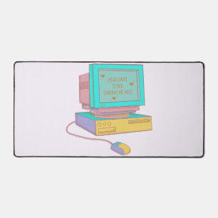 Your Email Is Not Finding Me Well Funny Retro Desk Mat