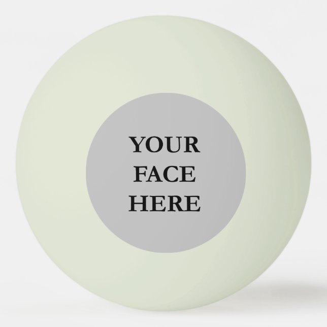 Your Face custom glow in the dark Ping Pong Ball (Front)