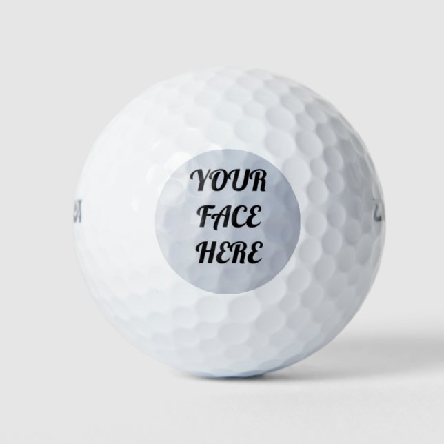 YOUR FACE custom golf ball!!!! Golf Balls (Front)