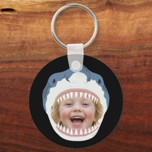 Your Face In Sharks Mouth Funny  Keychain