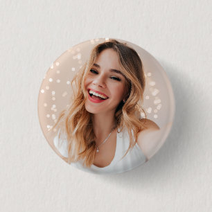 Your face on a birthday 1 inch round button