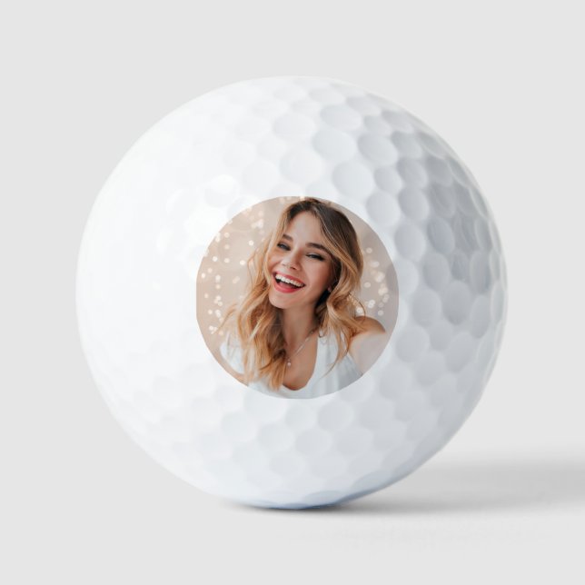 Your face on a birthday golf balls (Front)