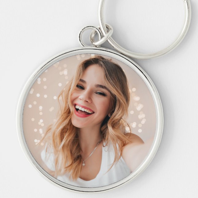 Your face on a birthday keychain (Front)