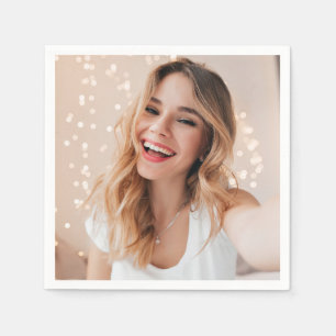 Your face on a birthday napkin