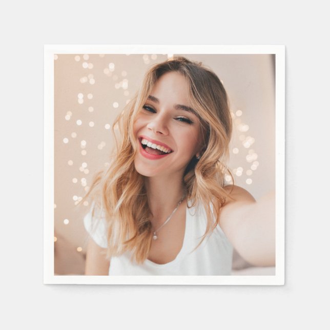 Your face on a birthday napkin (Front)