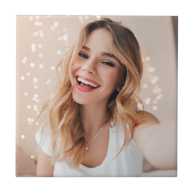 Your face on a birthday tile (Front)