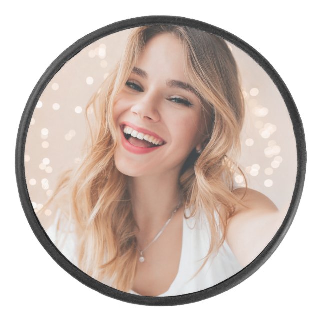 Your face on a  hockey puck (Front)