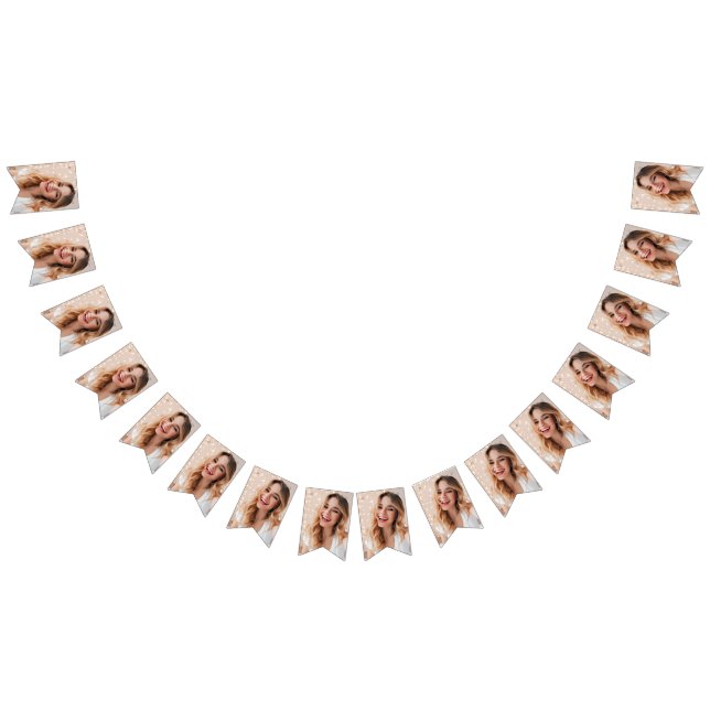 Your face on a personalized welcome home party bunting flags (All)