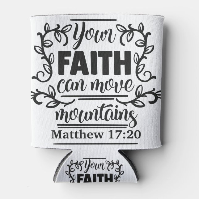 your faith can move mountains.svg cooler (Front)