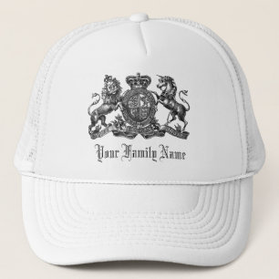 Your Family Name Customizable Crest Baseball Cap