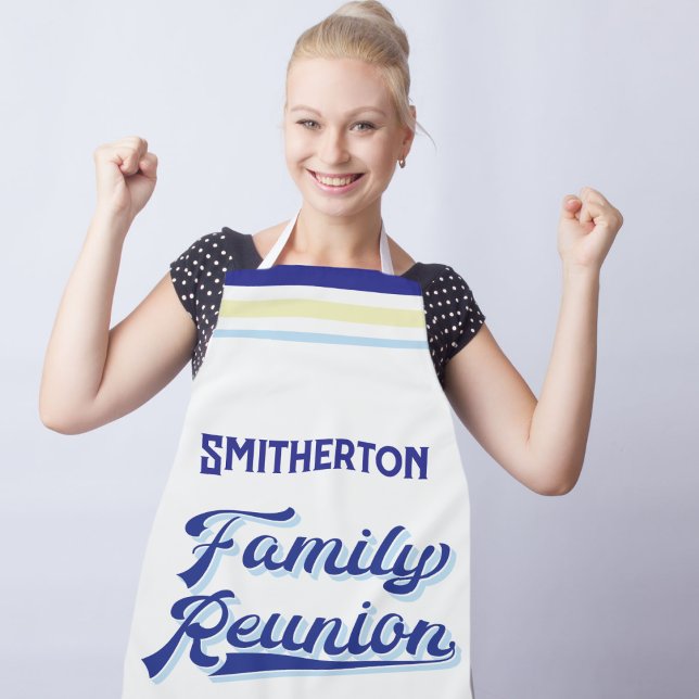 Your Family Name Monogrammed Reunion Apron (Creator Uploaded)