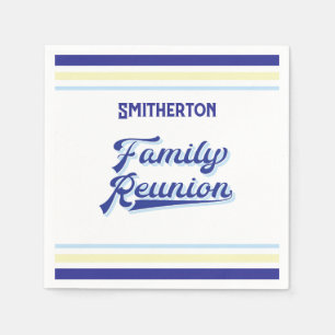 Your Family Name Monogrammed Reunion Napkin