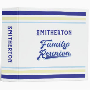 Your Family Name Reunion Planner Binder