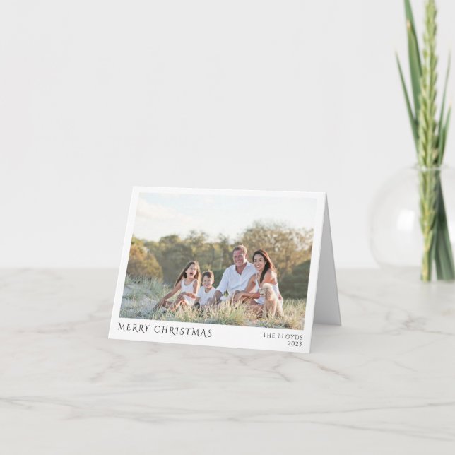 Your Family Photo Christmas Greeting Holiday Card (Front)