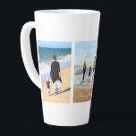 Your Family Photo Collage Latte Mug with Text<br><div class="desc">I Love My Family - Latte Mugs with Custom Photo Collage Family Love Personalized Text - Mother / Father / Kids / Parents / Couple - Modern Custom Photos Unique Your Own Design - Special Family / Friends or Personal Latte Mug Gift - Add Your Photos / or Text -...</div>