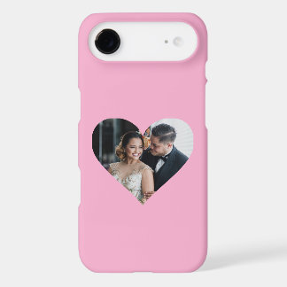 Your Family Photo in a Heart Pink Background