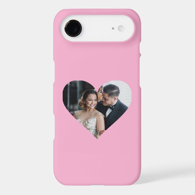 Your Family Photo in a Heart Pink Background (Back)