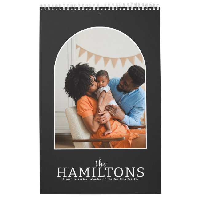 Your Family Photo Month By Month Personalized Cale Calendar (Cover)