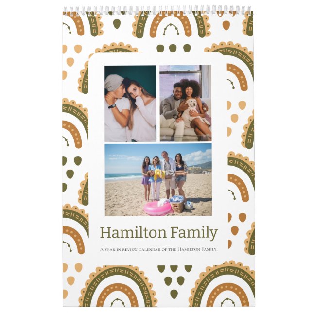 Your Family Photo Month By Month Personalized Calendar (Cover)
