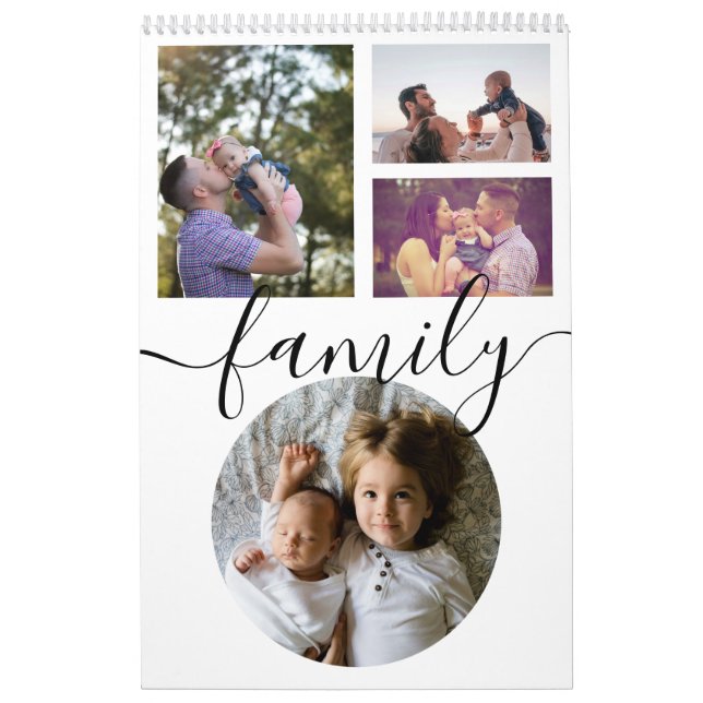 Your Family Photo Month By Month Personalized Calendar (Cover)