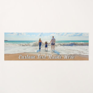 Your Family Photo Yoga Mat Gift with Custom Text
