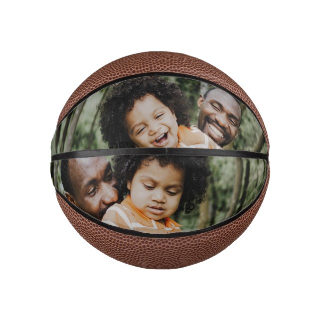 Your Family Photos Personalized Sports Mini Basketball (Front)