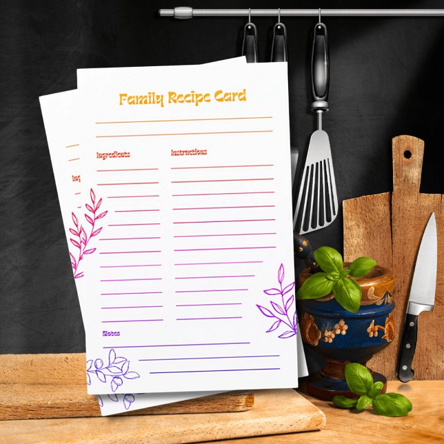Your Family Recipe Paper Sheets (Creator Uploaded)