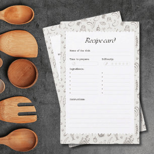 Your Family Recipe Paper Sheets