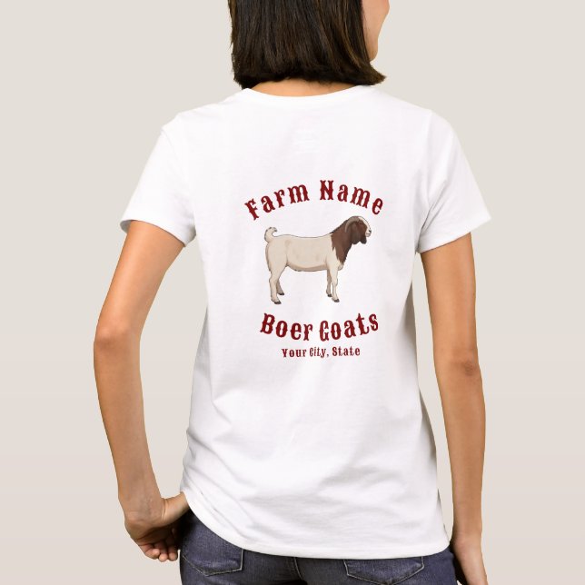 Your Farm Boer Goats T-Shirt (Back)