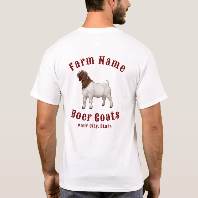 Your Farm Boer Goats T-Shirt (Back)