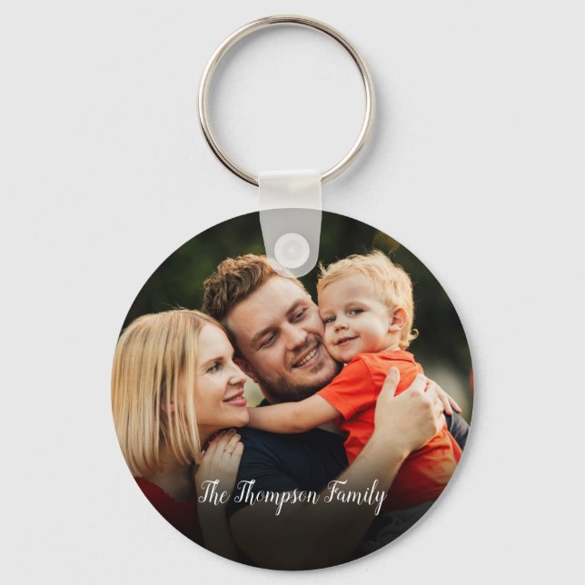 Your Favourite 2 Family Photos Keychain (Front)