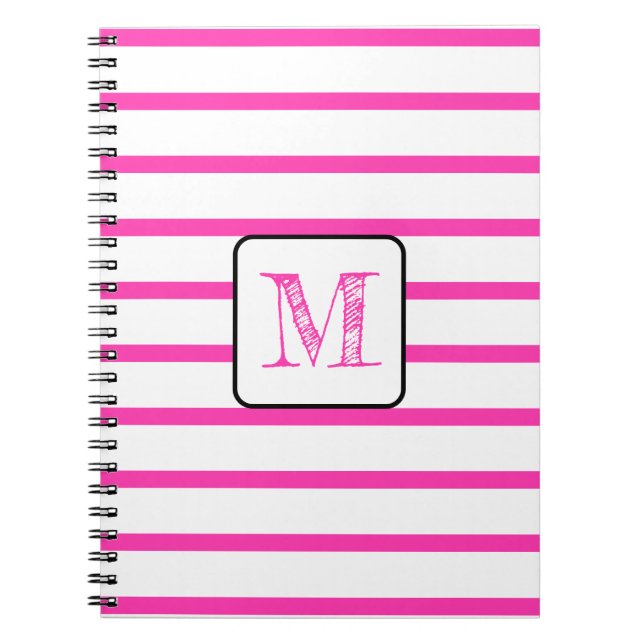 Your favourite letter in embroidered calligraphy notebook (Front)