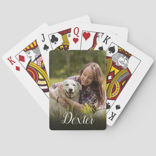 Your Favourite Pet Photo Playing Cards (Back)